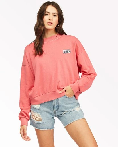 Billabong Women's Lets Chill Pullover Sweatshirt For Women 3 Billabong Women's Lets Chill Pullover Sweatshirt For Women