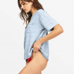 Billabong Women's Beach Stripes Short Sleeve T-Shirt For Women