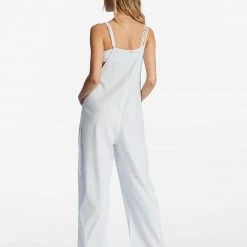 Billabong Beach Cruiser Wide Leg Overalls For Women Women's 11 Billabong Beach Cruiser Wide Leg Overalls For Women Women's