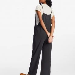 Billabong Beach Cruiser Wide Leg Overalls For Women Women's 14 Billabong Beach Cruiser Wide Leg Overalls For Women Women's