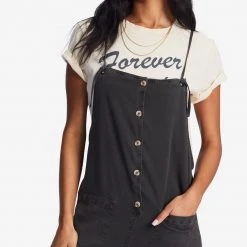 Billabong Beach Cruiser Wide Leg Overalls For Women Women's 15 Billabong Beach Cruiser Wide Leg Overalls For Women Women's