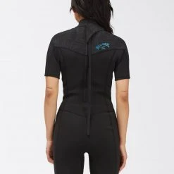 Billabong Women's 2/2 Synergy Back Zip Short Sleeve Springsuit For Women 7 Billabong Women's 2/2 Synergy Back Zip Short Sleeve Springsuit For Women