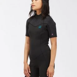 Billabong Women's 2/2 Synergy Back Zip Short Sleeve Springsuit For Women