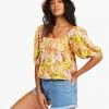 Billabong Beach Daze Puff Sleeve Crop Top For Women Women's 2 Billabong Beach Daze Puff Sleeve Crop Top For Women Women's