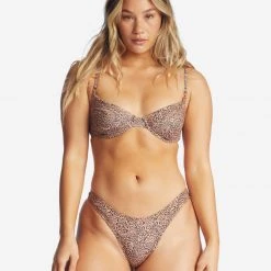 Billabong Hidden Shore Morgan Underwire Animal Print Bikini Top For Women Women's