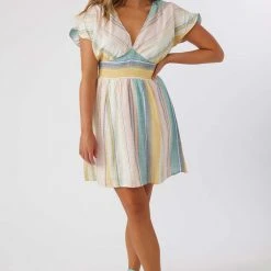 O'Neill Ashlin Baja Stripe Dress For Women