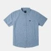 RVCA Tops Harbour Short Sleeve Shirt For Men