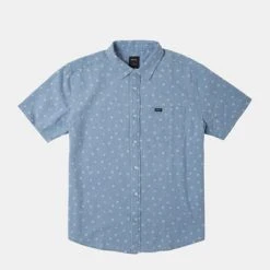 RVCA Tops Harbour Short Sleeve Shirt For Men