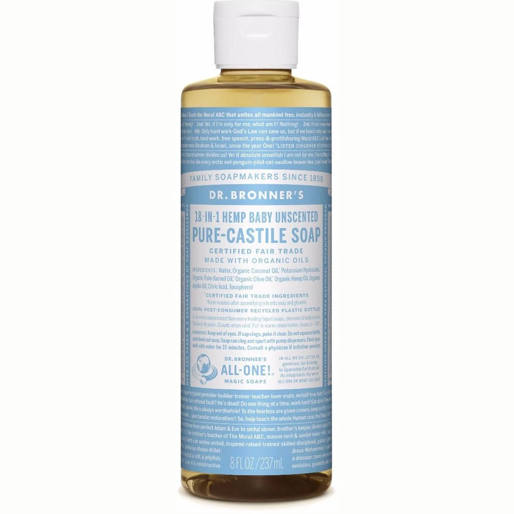 Dr. Bronner's Baby Unscented Pure-Castile Liquid Soap Gear 3 Dr. Bronner's Baby Unscented Pure-Castile Liquid Soap Gear