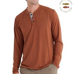 Free Fly Apparel Bamboo Flex Henley For Men Men's