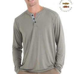 Free Fly Apparel Bamboo Flex Henley For Men Men's