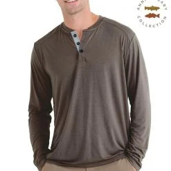 Free Fly Apparel Bamboo Flex Henley For Men Men's