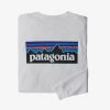 Patagonia Long Sleeved P-6 Logo Responsibili-Tee For Men (Past Season) Men's 1 Patagonia Long Sleeved P-6 Logo Responsibili-Tee For Men (Past Season) Men's