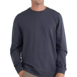 Free Fly Apparel Bamboo Heritage Fleece Crew For Men Men's