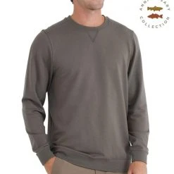 Free Fly Apparel Bamboo Heritage Fleece Crew For Men Men's
