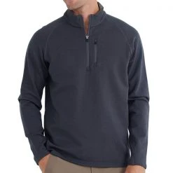 Free Fly Apparel Bamboo Heritage Fleece Quarter Zip For Men Men's