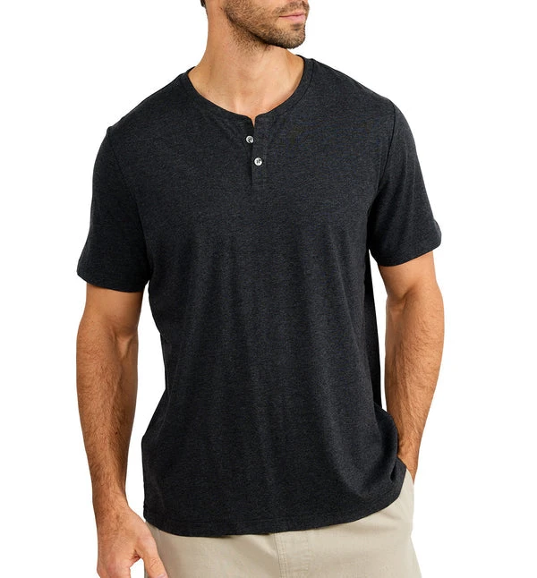 Free Fly Apparel Heritage Short Sleeve Henley For Men Men's