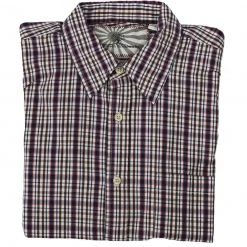 Half-Moon Threadworks Herring Short Sleeve Oxford Shirt For Men Half-Moon Collection