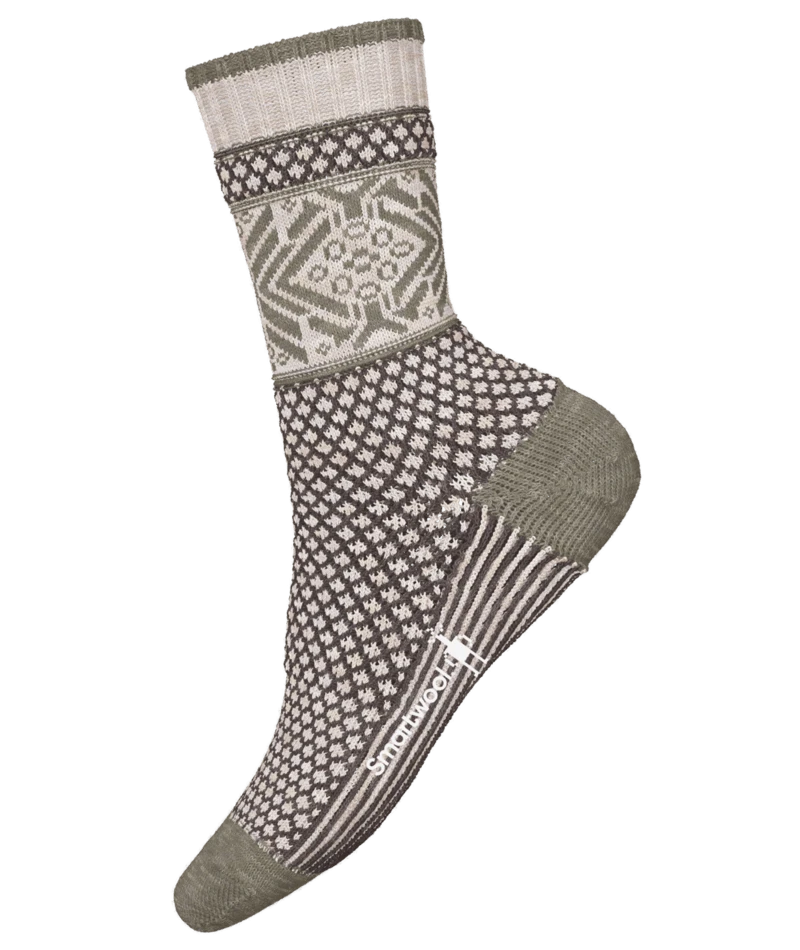 Smartwool Everyday Popcorn Snowflake Pattern Crew Socks For Women Women's 3 Smartwool Everyday Popcorn Snowflake Pattern Crew Socks For Women Women's