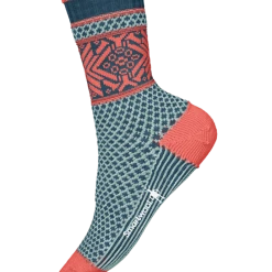 Smartwool Everyday Popcorn Snowflake Pattern Crew Socks For Women Women's 7 Smartwool Everyday Popcorn Snowflake Pattern Crew Socks For Women Women's