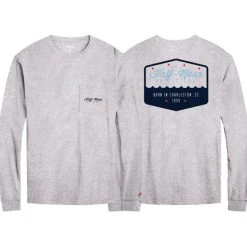 Half-Moon Outfitters Badge Logo Long Sleeve Pocket T-Shirt Half-Moon Collection