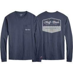 Half-Moon Outfitters Badge Logo Long Sleeve Pocket T-Shirt Half-Moon Collection