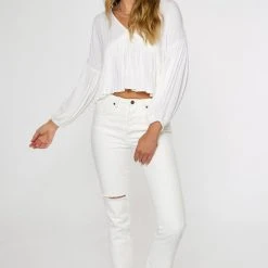 O'Neill Mary Solid Long Sleeve Top For Women Women's