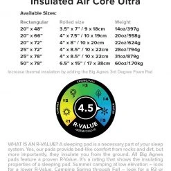 Big Agnes Insulated Air Core Ultra Sleeping Pad Gear