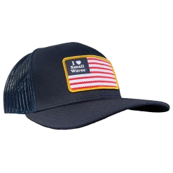 Half-Moon Outfitters I <3 Small Waves Flag Patch Trucker Hat Half-Moon Collection