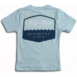 Half-Moon Outfitters Badge Logo Short Sleeve T-Shirt For Kids