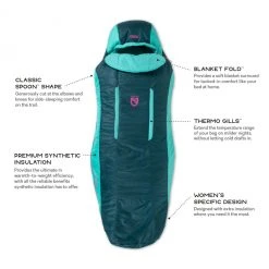 Nemo Forte 35 Degree Sleeping Bag For Women, Regular