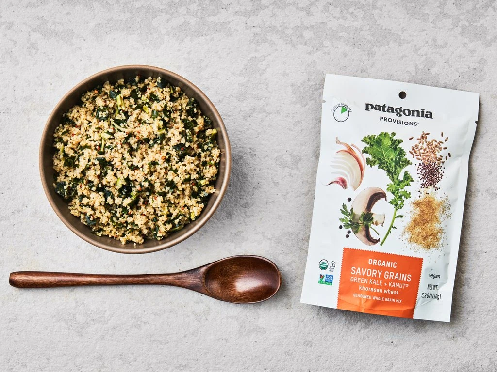 Patagonia Provisions Gear Organic Green Kale + KAMUT Khorasan Wheat Savory Grains 5 Patagonia Provisions Gear Organic Green Kale + KAMUT Khorasan Wheat Savory Grains
