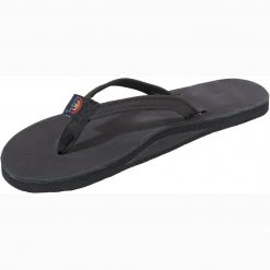 Rainbow Premier Leather Single Arch Narrow Strap Sandal For Women