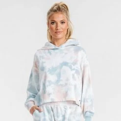 Southern Shirt Company Cropped Tie Dye Hoodie For Women