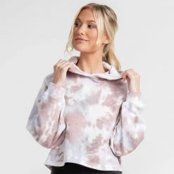 Southern Shirt Company Cropped Tie Dye Hoodie For Women