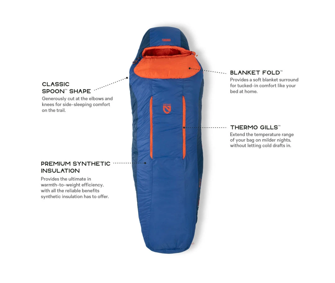 Nemo Gear Forte 35 Degree Sleeping Bag For Men, Long 4 Nemo Gear Forte 35 Degree Sleeping Bag For Men, Long