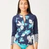 Carve Designs Kona Half-Zip Rashguard For Women