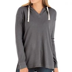 Free Fly Apparel Women's Bamboo Waffle Hoody For Women