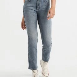 DUER Women's Midweight Denim High Rise Straight Jeans For Women