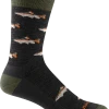 Darn Tough Men's Spey Fly Crew Lightweight Lifestyle Socks For Men