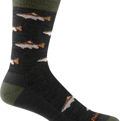 Darn Tough Men's Spey Fly Crew Lightweight Lifestyle Socks For Men